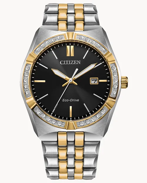 Corso Diamond Black Dial Stainless Steel Bracelet BM7644-51E | CITIZEN Corso Diamond Black Dial Stainless Steel Bracelet BM7644-51E | CITIZEN